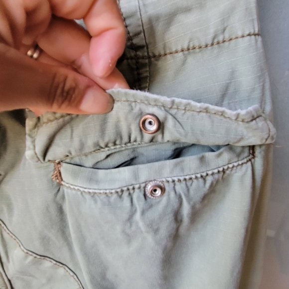 VINTAGE Ralph Lauren Pants Womens 6 Light Green Boot Flare Military Baker Hiking - Picture 7 of 10